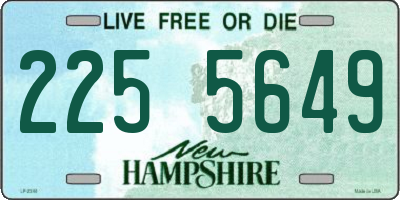NH license plate 2255649