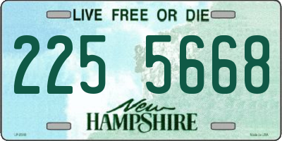 NH license plate 2255668