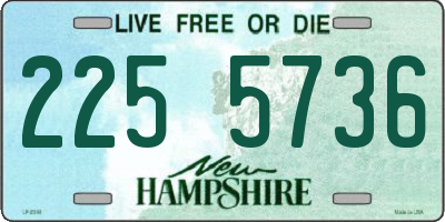 NH license plate 2255736