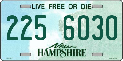 NH license plate 2256030