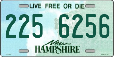 NH license plate 2256256