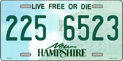 NH license plate 2256523