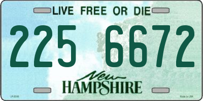 NH license plate 2256672