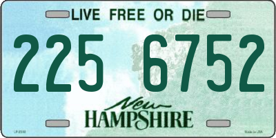 NH license plate 2256752