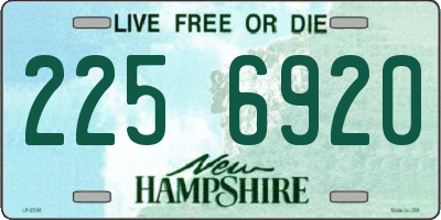 NH license plate 2256920