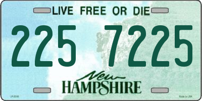 NH license plate 2257225
