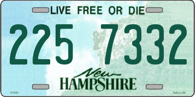 NH license plate 2257332