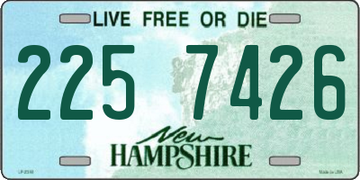 NH license plate 2257426