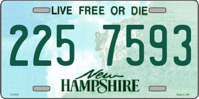 NH license plate 2257593