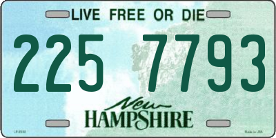 NH license plate 2257793