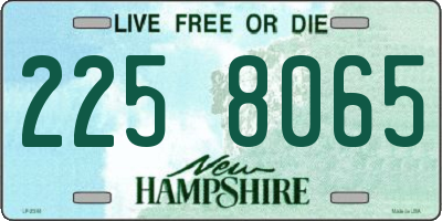 NH license plate 2258065