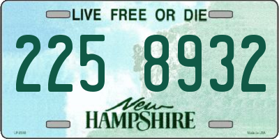 NH license plate 2258932