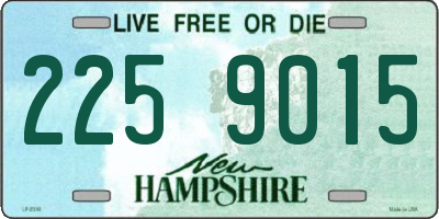 NH license plate 2259015