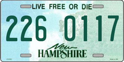 NH license plate 2260117