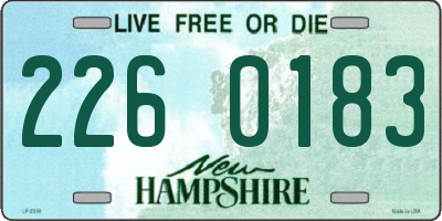 NH license plate 2260183