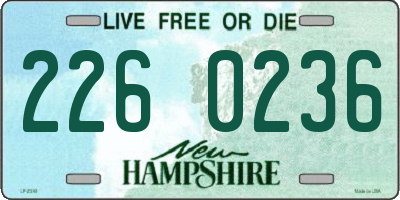 NH license plate 2260236