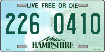 NH license plate 2260410