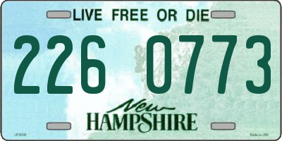 NH license plate 2260773