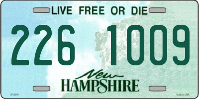 NH license plate 2261009