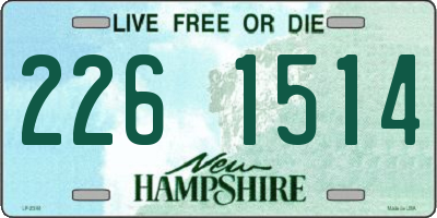 NH license plate 2261514