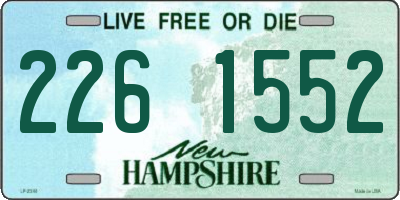 NH license plate 2261552