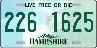 NH license plate 2261625