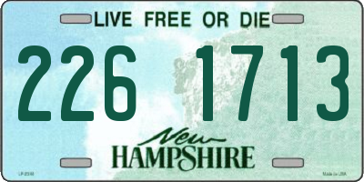 NH license plate 2261713