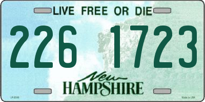 NH license plate 2261723