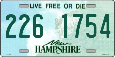 NH license plate 2261754