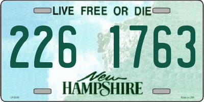 NH license plate 2261763