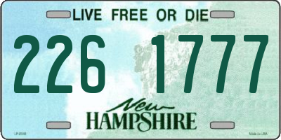NH license plate 2261777
