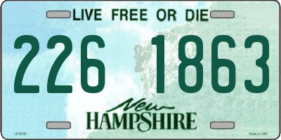 NH license plate 2261863
