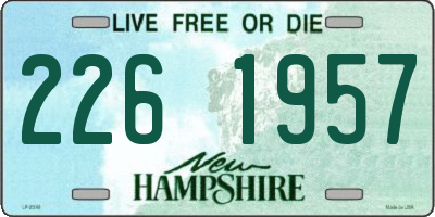 NH license plate 2261957