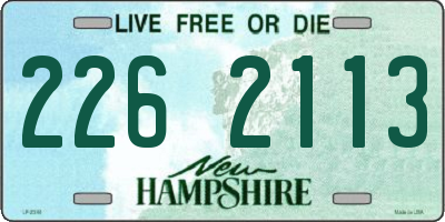 NH license plate 2262113