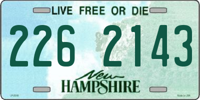 NH license plate 2262143