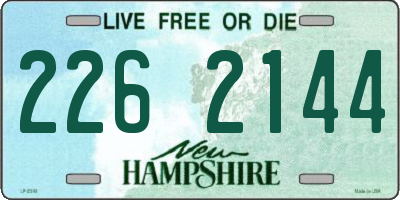 NH license plate 2262144