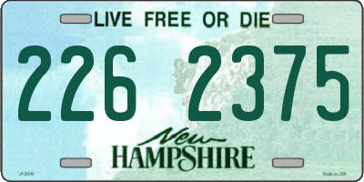 NH license plate 2262375