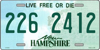 NH license plate 2262412