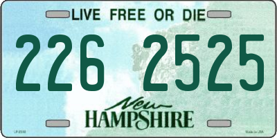 NH license plate 2262525