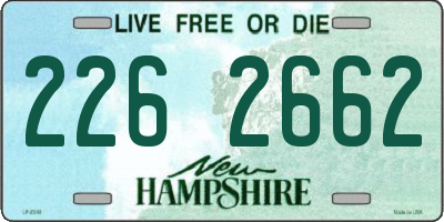 NH license plate 2262662