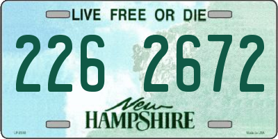NH license plate 2262672