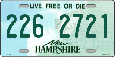 NH license plate 2262721
