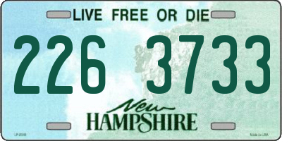 NH license plate 2263733