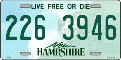 NH license plate 2263946
