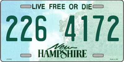 NH license plate 2264172