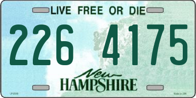 NH license plate 2264175
