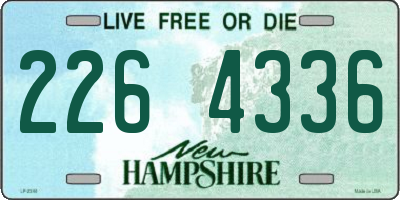 NH license plate 2264336
