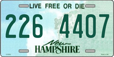 NH license plate 2264407