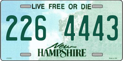 NH license plate 2264443