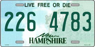 NH license plate 2264783
